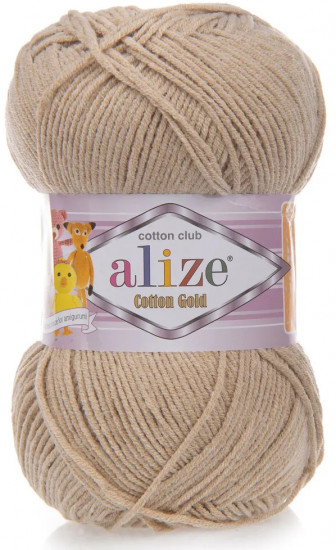 Пряжа для вязания «Cotton gold», цвет 262 Бежевый