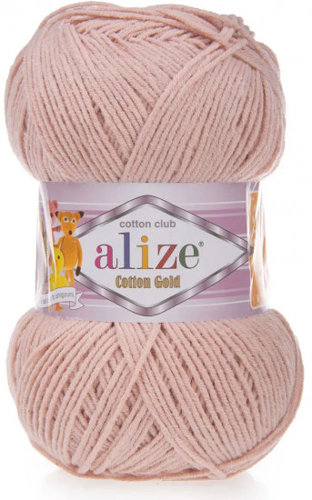 Пряжа для вязания «Cotton gold», цвет 161 Пудра