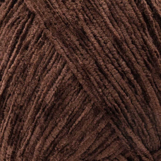 Пряжа для вязания «Микровелюр», цвет 890 Горький шоколад
