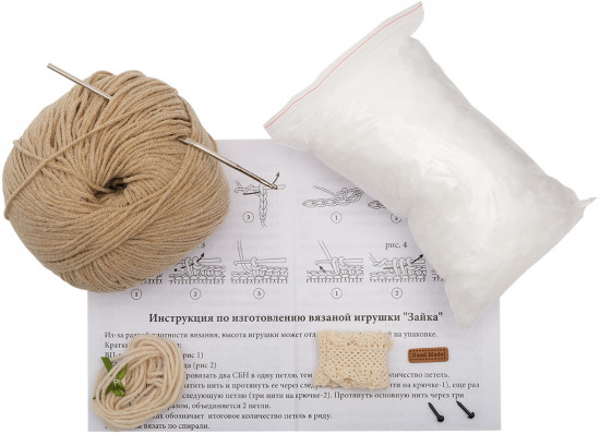Набор для вязания крючком «Зайка»
