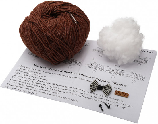 Набор для вязания крючком «Мишка»