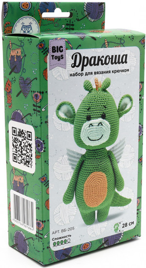 Набор для вязания крючком «Дракончик»