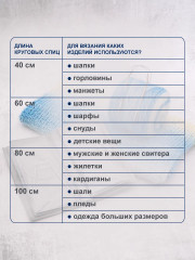 Набор круговых спиц для вязания - Фото 5
