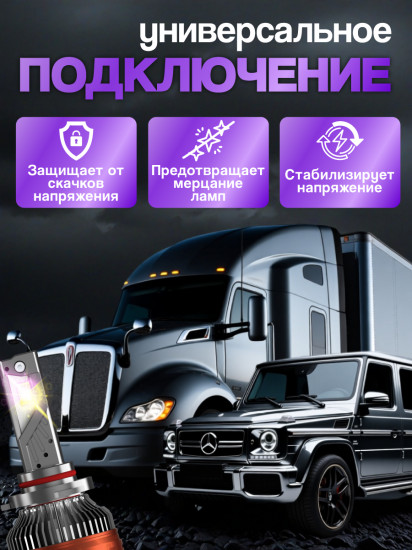 Набор автоламп светодиодных H11