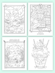 Раскраска в корейском стиле «Милые зверята» - Фото 6