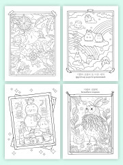Раскраска в корейском стиле «Милые зверята» - Фото 8
