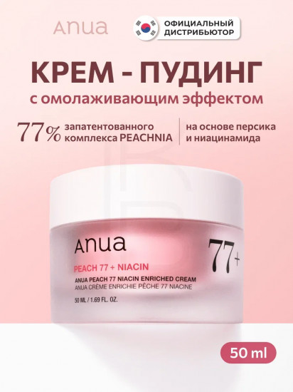 Укрепляющий крем с ниацинамидом «Peach 77 Niacin»