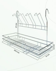 Сушилка для посуды на рейлинг навесная  - Фото 3
