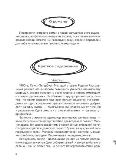 Преступление и наказание. Краткое содержание. Анкеты и профили героев