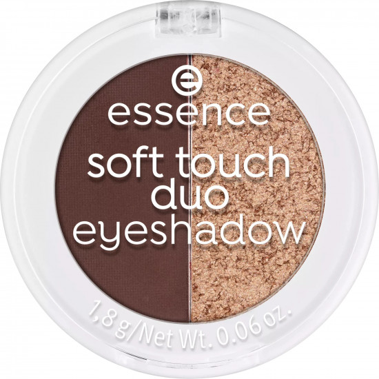 Тени для век двойные «Soft touch duo eyeshadow», оттенок 04 Mocha Muse