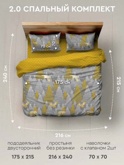 Комплект постельного белья «Морозное кружево»