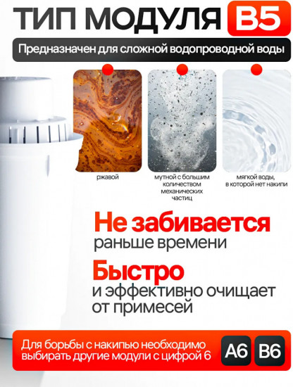 Комплект фильтрующих сменных кассет «В5»