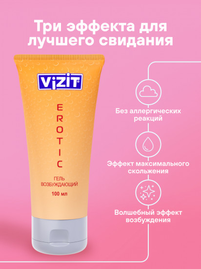 Гель-смазка интимная возбуждающая «Erotic»