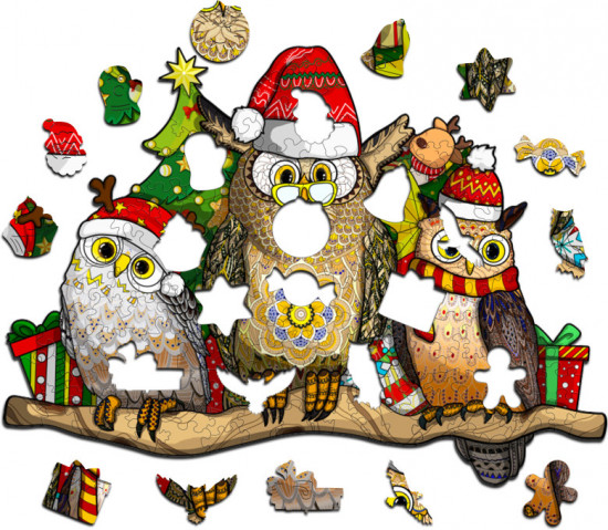 Пазл деревянный «Новогодняя вечеринка»