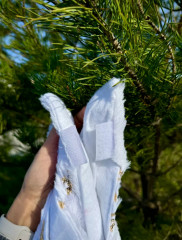 Новогодний коврик-юбка под ёлку - Фото 3