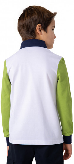 Лонгслив-поло для мальчиков