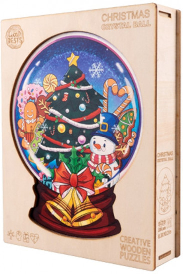 Пазл деревянный «Снежный шар»