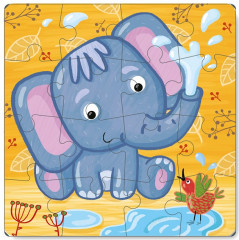 Пазл «Слоненок» (16 элементов) - Фото 1