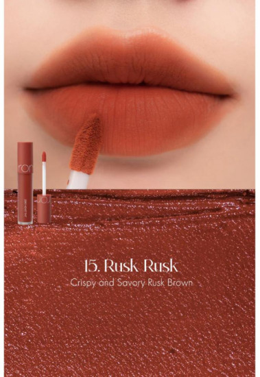 Нежный бархатный тинт для губ «Zero Velvet Tint», тон 15 Rusk Rusk