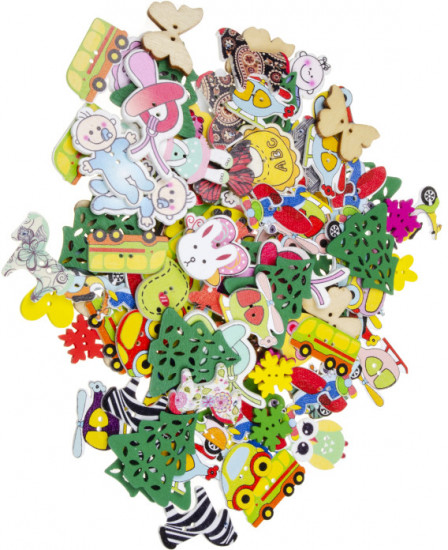 Набор пуговиц декоративных «Веселый праздник»