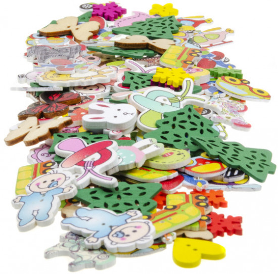 Набор пуговиц декоративных «Веселый праздник»