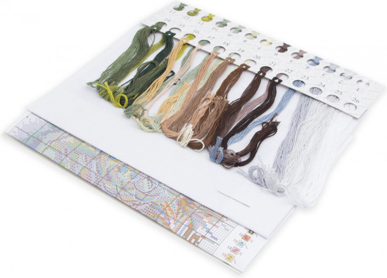 Набор для вышивания «Зимние шишки»