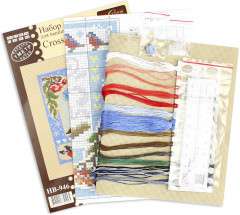 Набор для вышивания с бисером «Зимняя композиция» - Фото 1