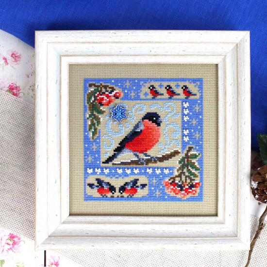 Набор для вышивания с бисером «Зимняя композиция»