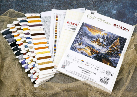 Набор для вышивания «Зимний вечер в горах»