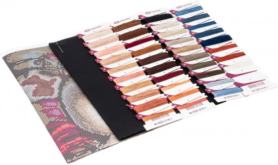 Набор для вышивания по мотивам картины Леонардо да Винчи «Дама с горностаем»