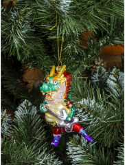 Игрушка ёлочная «Дракон-гитарист» - Фото 4
