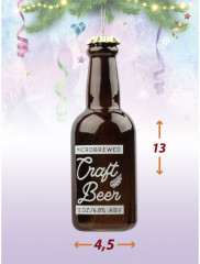 Игрушка ёлочная «Бутылка крафтового» - Фото 2