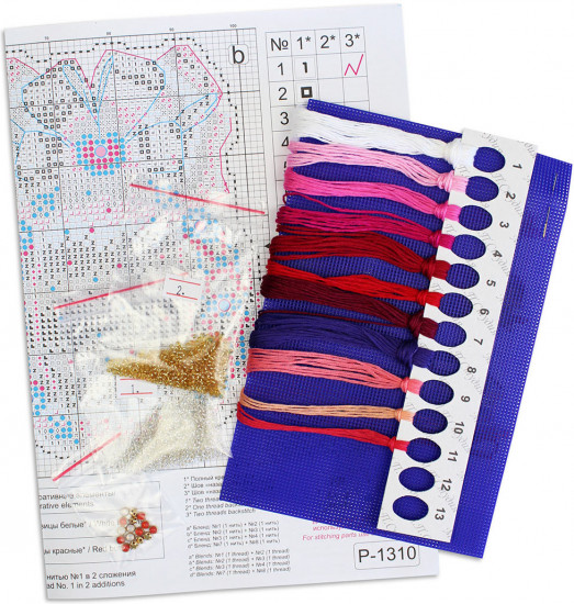 Набор для вышивания на пластиковой канве «Волшебство сердца»