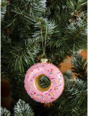 Игрушка ёлочная «Клубничный пончик» - Фото 4