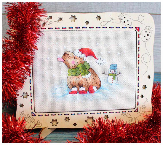 Набор для вышивания «Прогулка на морозе»