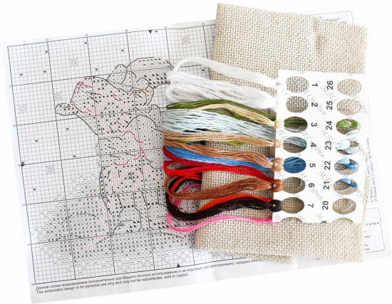 Набор для вышивания «Прогулка на морозе»