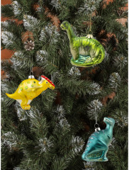 Игрушка ёлочная «Зеленый динозаврик» - Фото 3