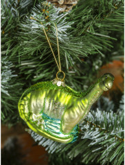 Игрушка ёлочная «Зеленый динозаврик» - Фото 4