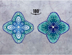 Набор для вышивания на пластиковой канве «Морозный цветок» - Фото 5