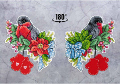 Набор для вышивания на пластиковой канве «Красногрудый снегирь» - Фото 5