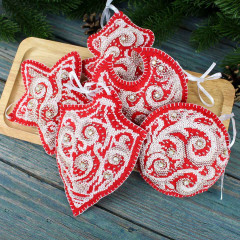 Набор для вышивания на перфорированном фетре «Луна» - Фото 4