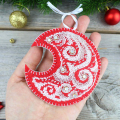 Набор для вышивания на перфорированном фетре «Луна» - Фото 5