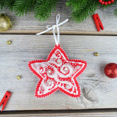 Набор для вышивания на перфорированном фетре «Звёздочка» - Фото 4