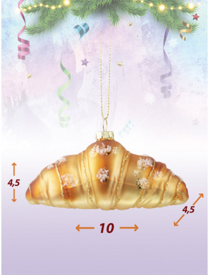 Игрушка ёлочная «Круассан»