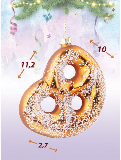 Игрушка ёлочная «Брецель»