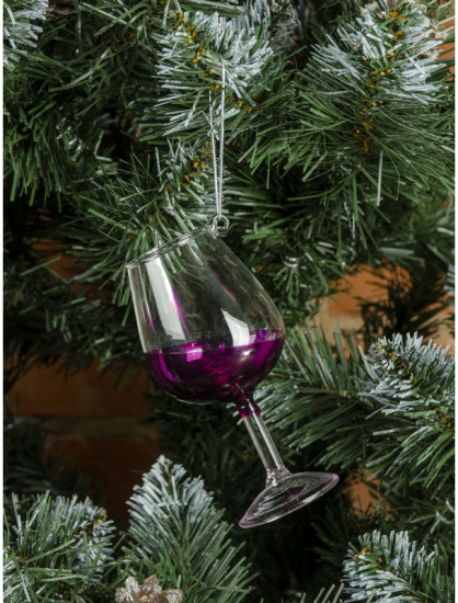 Игрушка ёлочная «Праздничный бокал»