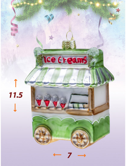 Набор игрушек ёлочных «Фургон сладостей»