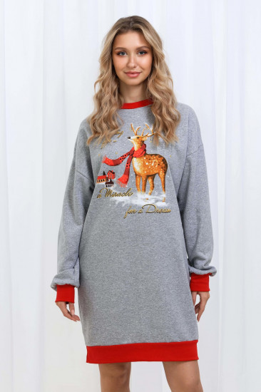 Платье-толстовка женское