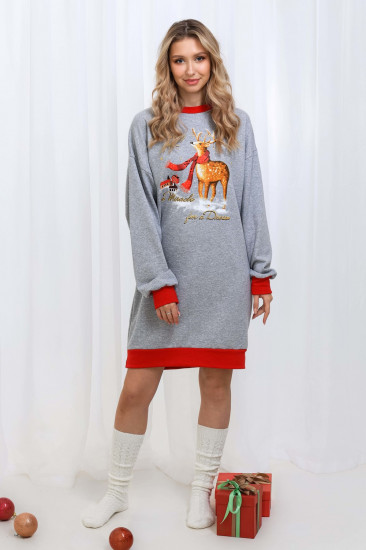 Платье-толстовка женское