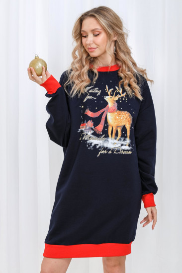 Платье-толстовка женское